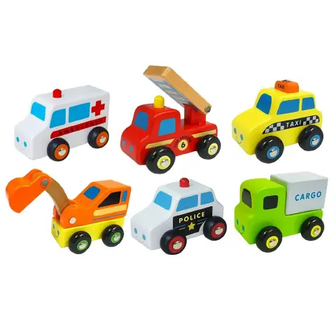 Wooden Utility Means 6 Pieces