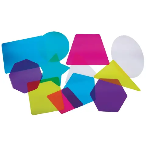 Stencil Forme Geometriche Traslucenti – 12 Pezzi (15x21 cm)
