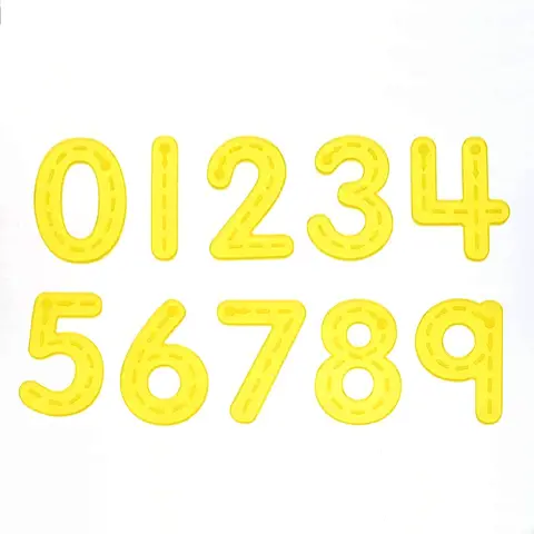 Numeri in Silicone Traslucente – 10 Pezzi
