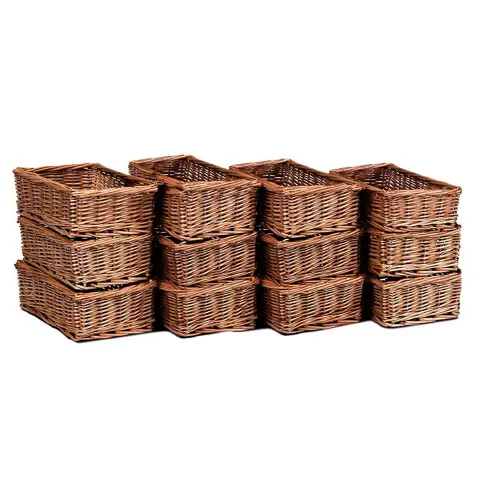 Contenitori In Vimini Piccoli - Set 12 Pz.