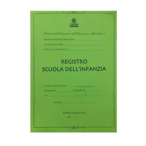 Registro Scuola dell’Infanzia – Modello DDINF12 – 4 Registri in 1
