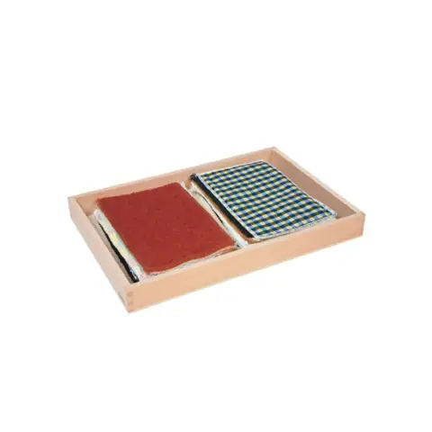 SCATOLE CON STOFFE SET COMPLETO MONTESSORI