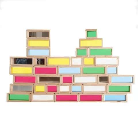 Grande Set Blocchi Giganti Arcobaleno – 36 Pezzi