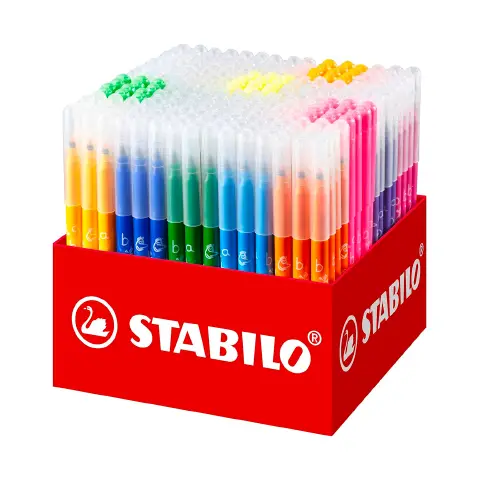 Trio A-Z Markers 0.7 mm Tip - Schoolpack 240 Pieces in 20 Colors