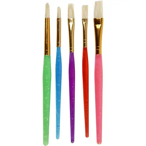 Assorted Brushes School Set 5 Pieces