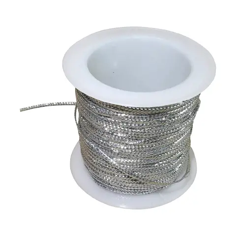 Silver Metallic Lanyard