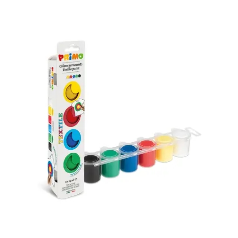 Primo Acrylic Color for Fabric 6x25 ml.