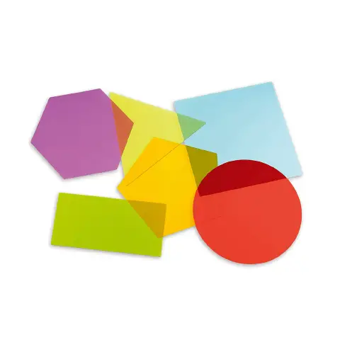 Forme Geometriche Traslucide – 6 Pezzi (20 cm circa)