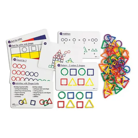 Geometric Chains - 360 pcs With 20 Activity Cards