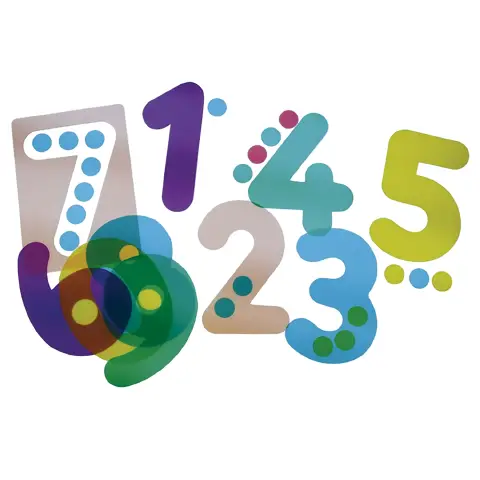 Stencil Numeri Giganti Traslucidi – 20 Pezzi