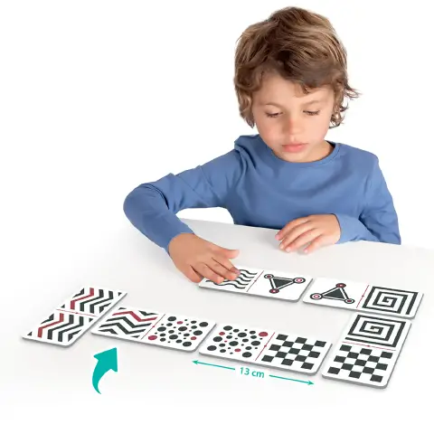 Domino Maxi Tocco e Vedo – 28 Tessere + 15 Sagome