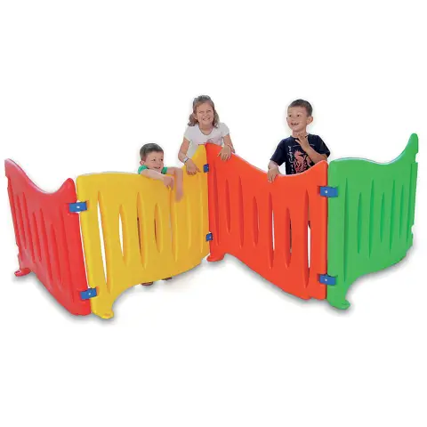 Recinto per Bambini Steccato Wave Pannello Verde