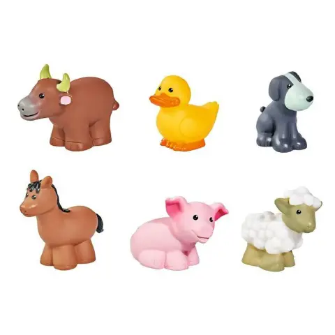 Farm animals 6/8 cm. - pack 6 pcs.