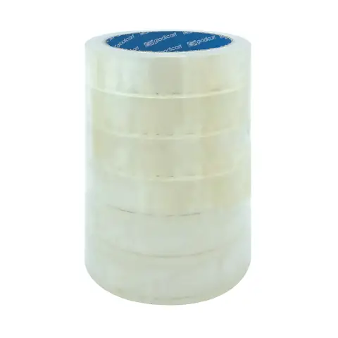 Nastro Adesivo Trasparente Rt.mm. 25x66 mt. • 6 Pezzi