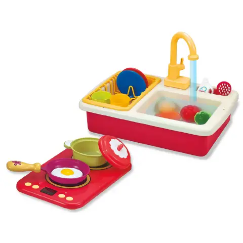 Set Cucina con Lavello Sgocciolatoio ed Accessori