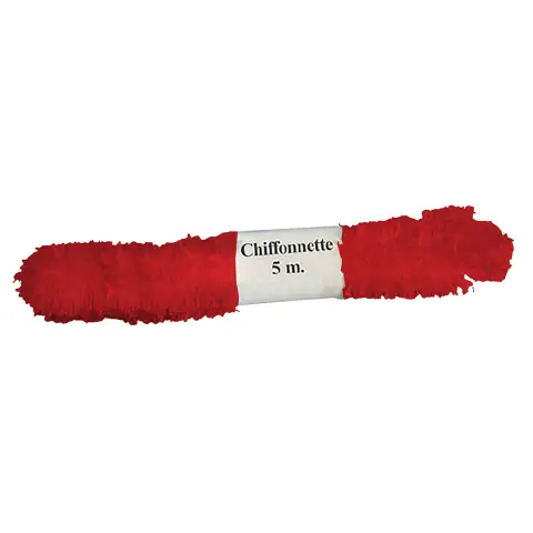 Nastro Chiffonnette Rosso - Perfetto per Addobbi e Creatività