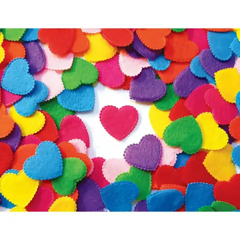Felt Hearts 100 Pieces