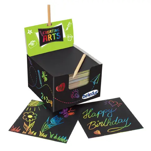 Graffito Kit 200 Sheets + 24 Pencils-Scratchers