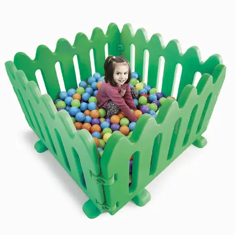 Folding Fence Partition 4 Modules, Green Color