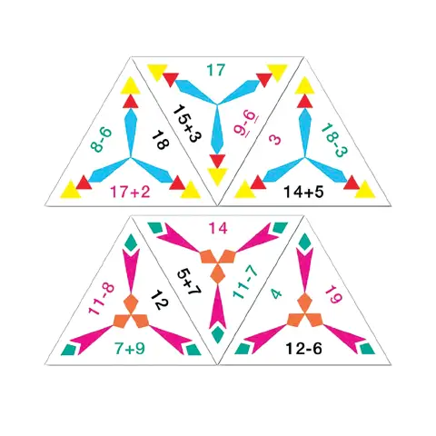 Triangle Dominoes: Additions and Subtractions