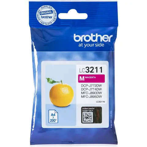 BROTHER MAGENTA CARTRIDGE FOR DCP-J772DW, DCP-J774DW, MFC-J890DW, 200 PAGES