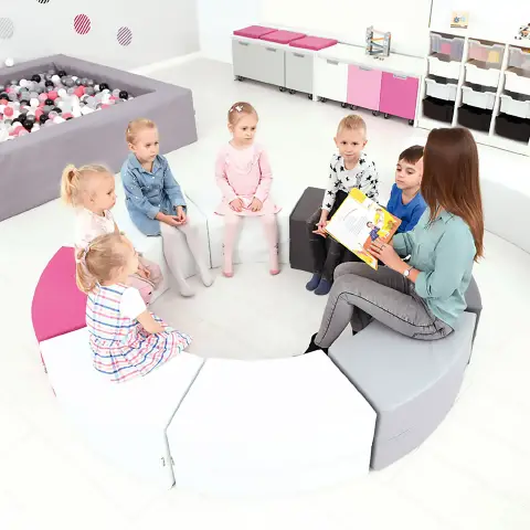 Quadro Series Small Poufs For Innovative School Environments