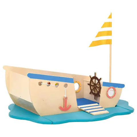 Nave Gioco Multisensoriale in Legno, Playground da Interno