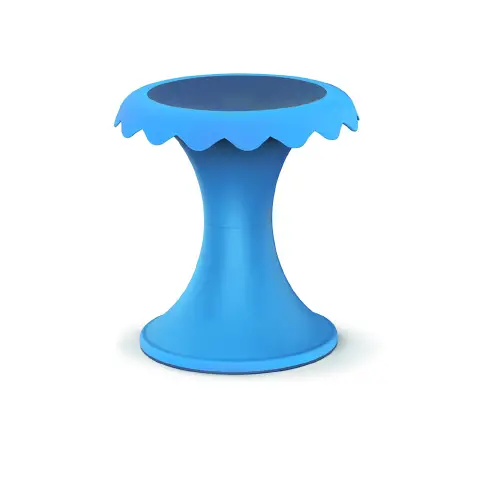 Sgabello Fiore Azzurro H 40 cm.
