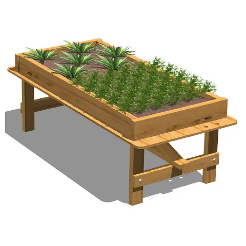 Wooden Teaching Garden Tub 186x87x65h