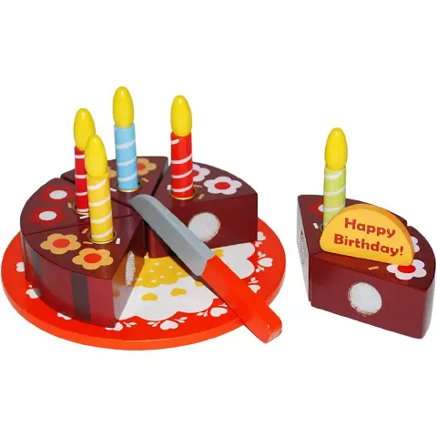 Wooden Birthday Cake