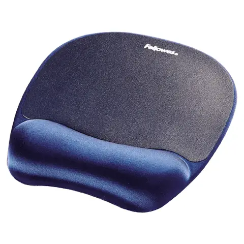 Mousepad with Memory Foam Wrist Rest Blue