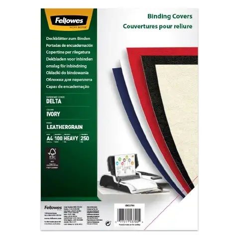 Ivory A4 Embossed Binding Covers