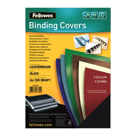 A4 Black Embossed Binding Covers