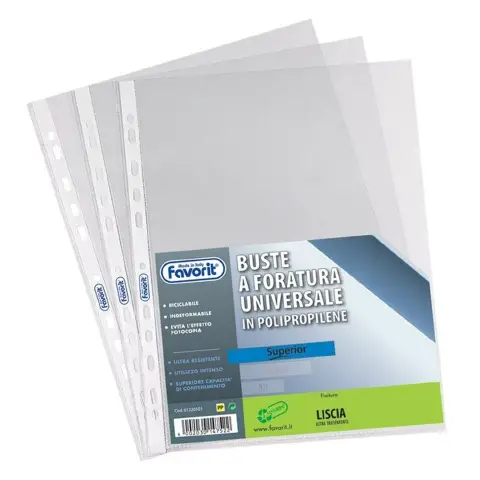 Buste con Perforazione Superior cm. 30x42 Lisce 10 Pezzi