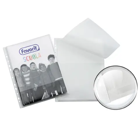 Buste Perforate con Soffietto cm. 21x30 Goffrate 10 Pezzi