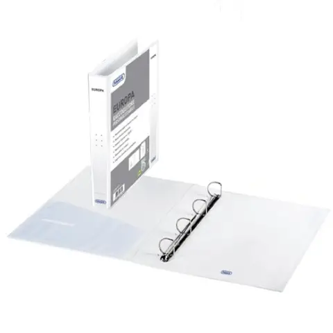 Raccoglitore ad anelli Personalizzabile a 4 Anelli 22x30 Dorso 50 Bianco