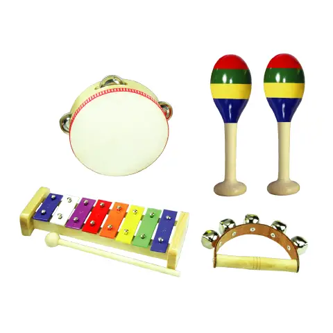 Musical Set with Metallophone 5 Pieces