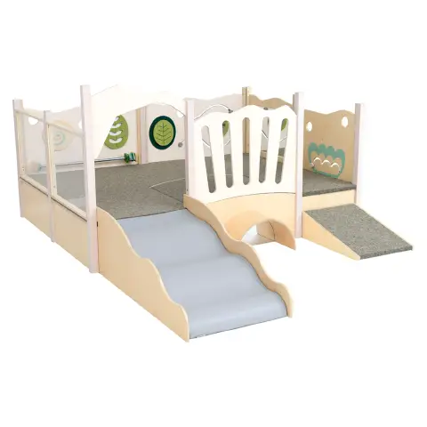 Angolo Multiattività Iris Doppio Scivolo, Playground Scuola Dell'infanzia