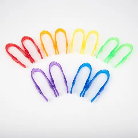 Pinzette per Motricità Fine – Set da 12 Colorate in Barattolo