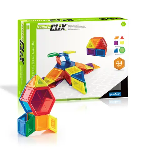 Costruzioni Magnetiche Power Clix Forme Geometriche 44 Pezzi