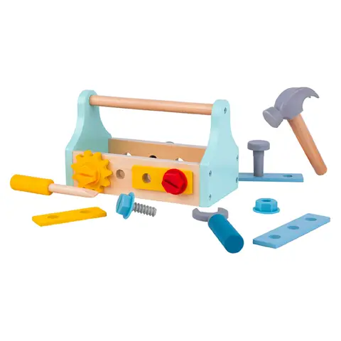Cassetta degli Attrezzi Gioco per Bambini in Legno
