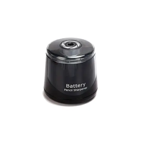 Single-Hole Battery-Powered Pencil Sharpener with Reservoir: Safe, Portable, Easy to Clean
