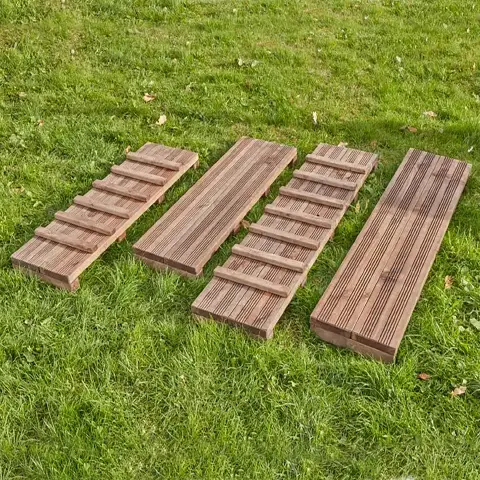 Passerelle in Legno per Percorsi Psicomotori, Set 4 Pezzi