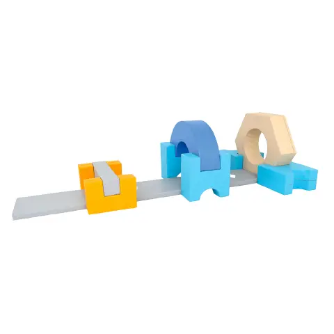 Percorso Motorio Morbido Jumbo per Bambini, Set 12 Elementi