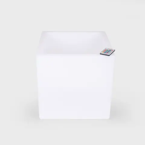 Cubo-Tavolino Luminoso Multicolore – Cm 40x40