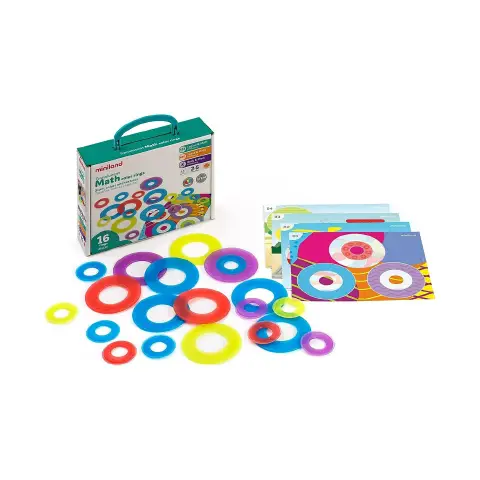 Translucent Tactile Rings, Educational Game for Logic, Fine Motor and Sensory Development