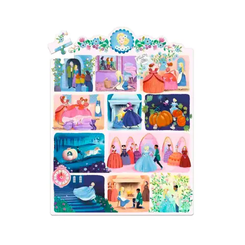 Puzzle Favole da Raccontare: Cenerentola, 54 Tessere in Cartone