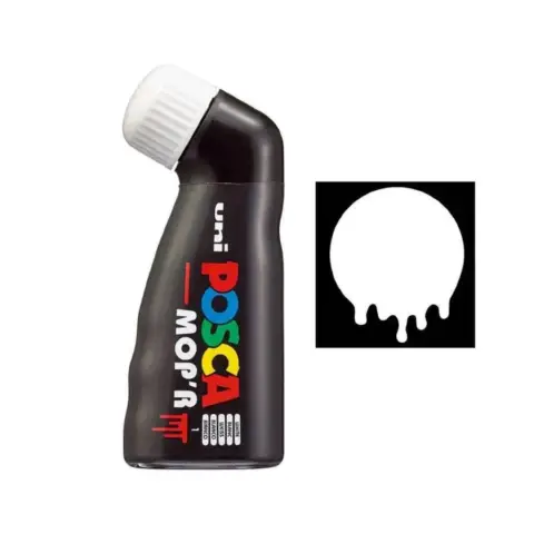 Uni Posca MOP'R Bottle with Sponge Dispenser Tratto 3-19 mm. White