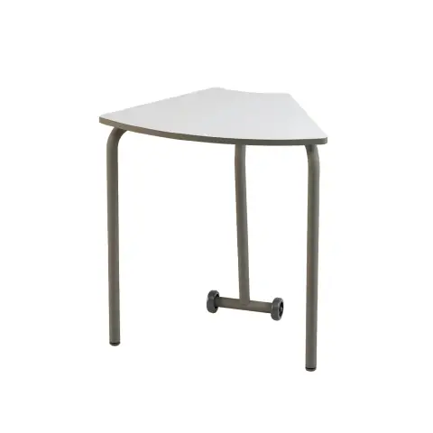 Mira Modular Folding Table with Casters, Height 76 cm. White Top