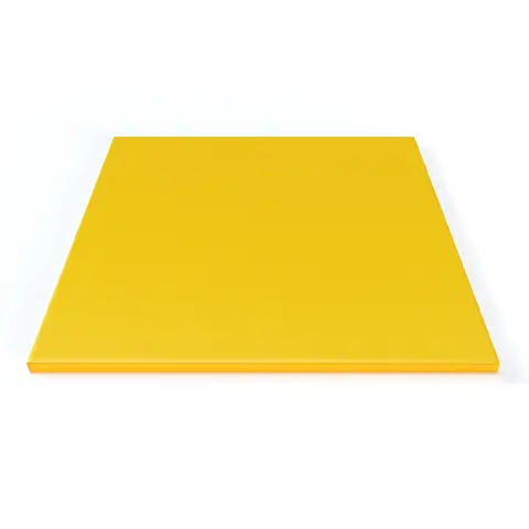 Materassino Color per Ginnastica e Psicomotricità dei Bambini cm.140x140, Giallo